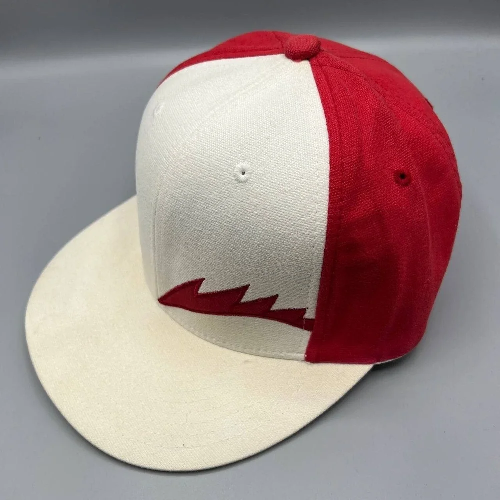 Air Jordan Hat Men 7 1/2 White Red Jumpman Flexfit‎ Fitted Cap